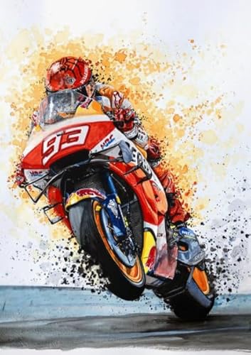 Motoss Poster,Unregelmäßige Puzzle Teile, Für Stressabbau-Spiel Für Erwachsene, Kunstbild, 1000 Teile Puzzle, Spiele Zur Stressreduzierung Für Die Ganze Familie Kw199Zw von Schwagebo