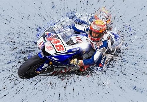 Motoss Poster,Unregelmäßige Puzzle Teile, Für Stressabbau-Spiel Für Erwachsene, Kunstbild, 1000 Teile Puzzle, Spiele Zur Stressreduzierung Für Die Ganze Familie Kw200Zw von Schwagebo