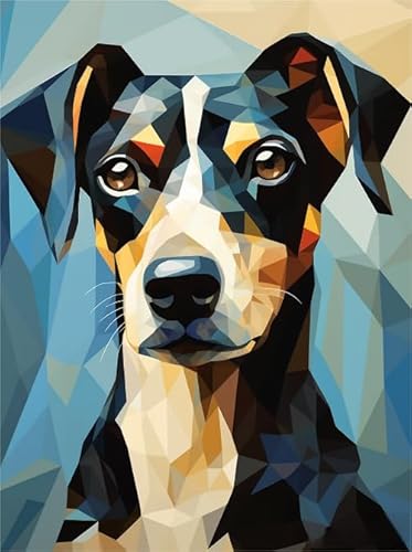 Personalisiertes Puzzle Spielzeug Für Erwachsene， Puzzle 1000 Teile ，Dachshunds Dog Abstrakte Kunst Oil Paintings ，Spaß-Herausfürderungs Spielzeug Für Erwachsene Kw116Zw von Schwagebo