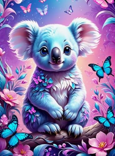 Puzzle 1000 Stück - Animal Koalass Painting - Colorful Puzzle - Familie Spaß Herausforderung Spielzeug - Adult Personalisierte Herausforderung Spielzeug - Px155Qz von Schwagebo