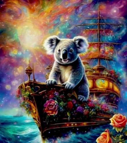 Puzzle 1000 Stück - Animal Koalass Painting - Colorful Puzzle - Familie Spaß Herausforderung Spielzeug - Adult Personalisierte Herausforderung Spielzeug - Px156Qz von Schwagebo