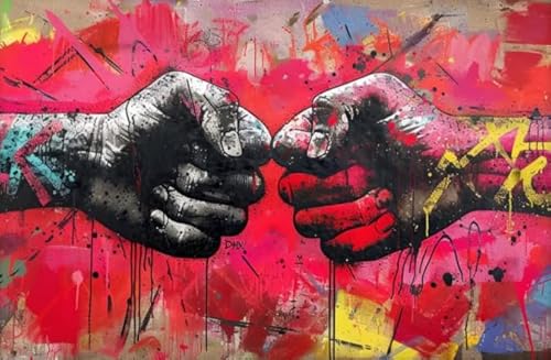 Puzzle 1000 Stück - Banksyss Street Kunst Graffiti - Buntes Irregulär Puzzle - Lustiges Personalisiertes Spielzeug - Lernspiel Für Erwachsene - Px163Qz von Schwagebo