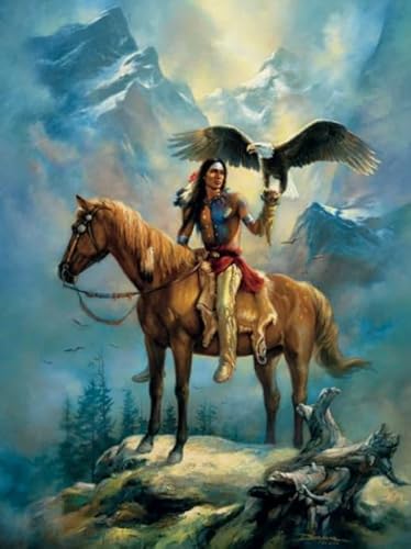 Puzzle 1000 Stück - Nativess India Oil Painting Pictures Decor - Memory-Spiele Für Erwachsene Und Familien - for The Elderly Educational Stationery Kunst Posters - Px173Qz von Schwagebo
