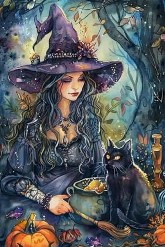 Puzzle 1000 Teile,Abstract Witchs Plakats,Irregulär Kunst Puzzle,Älteres Lustiges Spielzeug,Familien-Lernspiel Für Das Gedächtnis Ja472Zp von Schwagebo