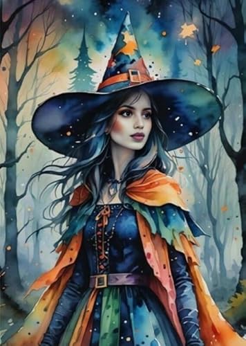 Puzzle 1000 Teile,Abstract Witchs Plakats,Irregulär Kunst Puzzle,Älteres Lustiges Spielzeug,Familien-Lernspiel Für Das Gedächtnis Ja474Zp von Schwagebo