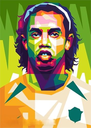 Puzzle 1000 Teile,Soccer Player 10 Abstrakte Kunst Plakat - Spiele Zum Stressabbau In Der Familie - Wand Kunst Dekoration - Erwachsene Stressabbau Spiel Kunst Bild Ja646Zp von Schwagebo