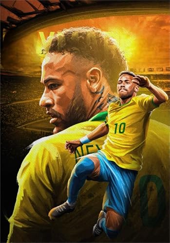 Puzzle 1000 Teile,Soccer Player 10 Plakat Bild,Familien-Stressabbau-Spiele,Erwachsene Challenge Game,Wand Kunst Dekoration Ja649Zp von Schwagebo