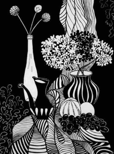 Puzzle 1000 Teile ，Black Or White Abstract Flower Plant Art Picture ，Lustiges, Personalisiertes Puzzle-Spielzeug Für Erwachsene ，Spiele Zur Stressreduzierung Für Die Ganze Familie Kw440Zw von Schwagebo