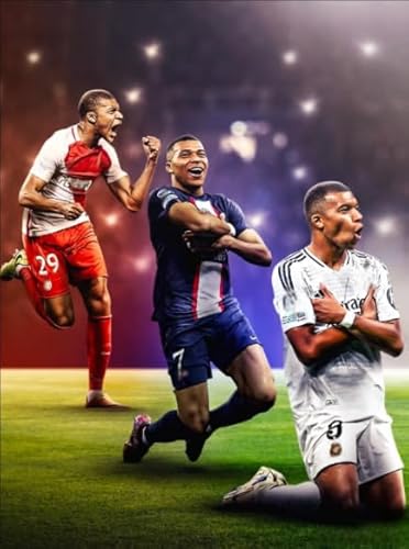 Puzzle 1000 Teile - Für Familienspaß Und Herausfürderndes Spielzeug - French Soccer Player 9 Art Poster - Puzzle Spielzeug Zum Stressabbau Für Erwachsene Und Familien Kw270Zw von Schwagebo