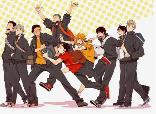 Puzzle 1000 Teile - Wand Kunst Dekoration - Japanische Animes Haikyuu Poster - Personalisiertes Puzzle Spielzeug Für Erwachsene Kw101Zw von Schwagebo