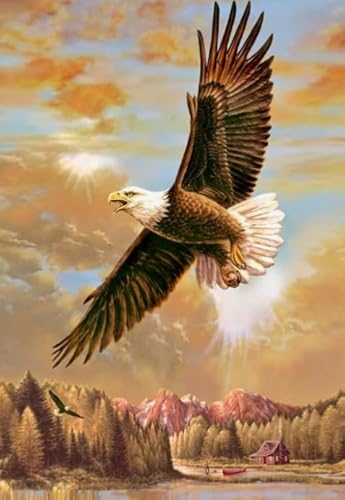 Puzzles 1000 Stück - Animal Eagless Poster - Buntes Kunst Puzzle - Kinderspielzeug Dekompression Spiel - Familie Spaß Herausforderung Spielzeug - Px401Qz von Schwagebo