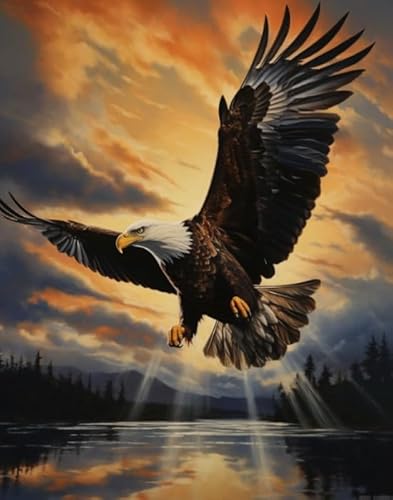 Puzzles 1000 Stück - Animal Eagless Poster - Buntes Kunst Puzzle - Kinderspielzeug Dekompression Spiel - Familie Spaß Herausforderung Spielzeug - Px402Qz von Schwagebo
