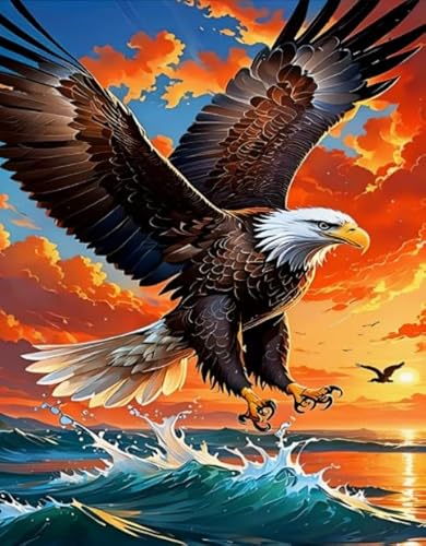 Puzzles 1000 Stück - Animal Eagless Poster - Buntes Kunst Puzzle - Kinderspielzeug Dekompression Spiel - Familie Spaß Herausforderung Spielzeug - Px410Qz von Schwagebo