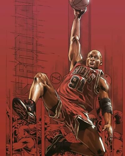 Puzzles 1000 Stück - Basketball Player Rodmans Posters - Abstrakte Kunst Puzzle - Lernspiele Für Erwachsene - Familien-Herausfürderungs Spielzeug - Sk181Zp von Schwagebo