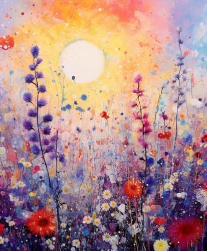 Puzzles 1000 Stück - Colorful Flowers Art Posters - Abstract Puzzle - Gedächtnisspiele Für Ältere Menschen - Pädagogisches Familienspielzeug Xs309Zp von Schwagebo