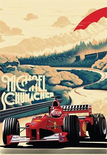 Puzzles 1000 Stück - F1 Racings Schumachers Posters - Lernspiele Für Erwachsene - Personalisiertes Challenge-Spielzeug Gifts - Sk2Zp von Schwagebo