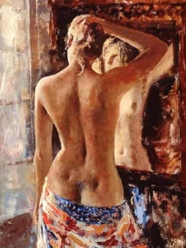 Puzzles 1000 Stück - Kunst Buntes Woman Oil Painting - Erwachsene Familie Puzzle Herausforderung Spielzeug - Senioren-Memory-Spiel - Wall Kunst Decor - Px427Qz von Schwagebo