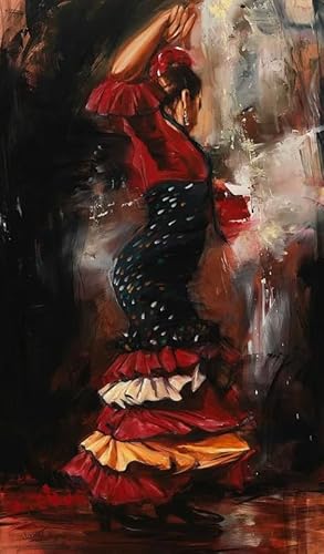 Puzzles 1000 Stück - Spanish Dances Oil Painting - Puzzle-Herausfürderungs Spielzeug Für Die Ganze Familie - Elderly Memory-Spiel - Wand Kunst-Geschenke - Sk485Zp von Schwagebo
