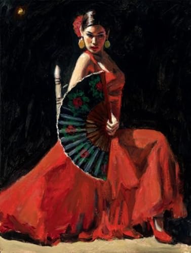 Puzzles 1000 Stück - Spanish Dances Oil Painting - Puzzle-Herausfürderungs Spielzeug Für Die Ganze Familie - Elderly Memory-Spiel - Wand Kunst-Geschenke - Sk487Zp von Schwagebo