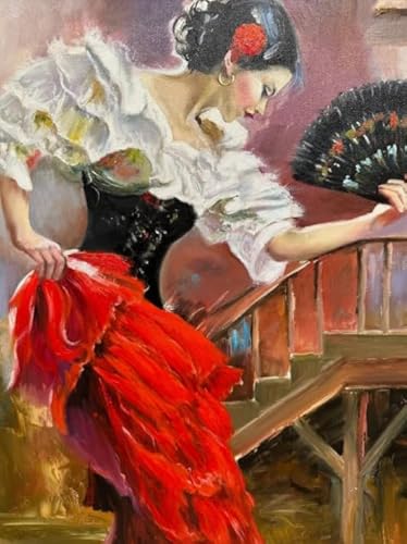 Puzzles 1000 Stück - Spanish Dances Oil Painting - Puzzle-Herausfürderungs Spielzeug Für Die Ganze Familie - Elderly Memory-Spiel - Wand Kunst-Geschenke - Sk488Zp von Schwagebo