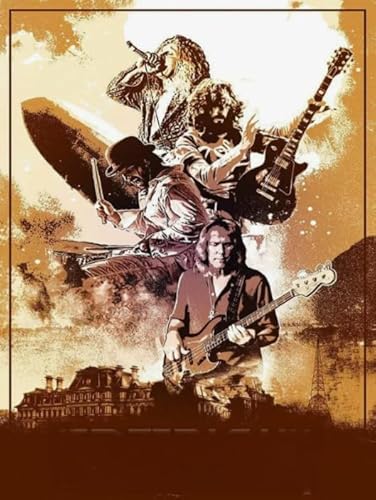 Puzzles 1000 Stück - Zeppelins Classic Band Art Posters - Abstract Puzzle - Memory-Spiels Für Adults - Spielzeug Zum Stressabbau Für Die Ganze Familie - Sk481Zp von Schwagebo