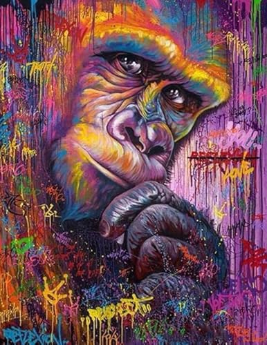 Puzzles 1000 Teile,Graffiti Orangutans Plakat,Buntes Puzzle,Memory Challenge Spiele Für Erwachsene,Familie Stress Relief Spielzeug Ja460Zp von Schwagebo