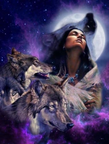 Puzzles 1000 Teile,India Girlss with Wolfs Animals Plakats,Abstrakte Kunst-Puzzle,Lernspiele Für Erwachsene,Personalisierte Herausforderung Spielzeug Ja429Zp Puzzles 1000 Teile,India Girlss with Wolfs Animals Plakats,Abstrakte Kunst-Puzzle,Lernspiele Für Erwachsene,Personalisierte Herausforderung Spielzeug Ja429Zp von Schwagebo