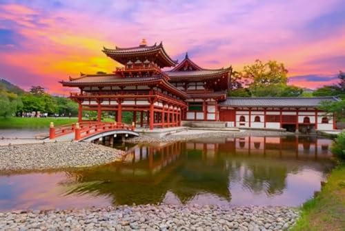 Puzzles 1000 Teile,Japanisch Temples Landscapes Plakats,Erwachsene Challenge Game,Wand Kunst Dekoration,Puzzlespielzeug Für Kinder Ja538Zp von Schwagebo