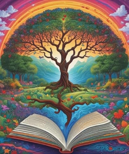 Puzzles 1000 Teile - Abstrakte Kunst Treess Plakats - Buntes Puzzle - Memory Challenge Spiele Für Erwachsene - Familie Stress Relief Spielzeug Ja232Zp von Schwagebo