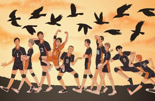 Schwagebo 1500 Stück - Bunt Fun Puzzle - Pictures - Gifts - Japanese Classic Animes Haikyuu!! Poster - Kinderspielzeug Lernspiele Poster - Jk295Zp von Schwagebo
