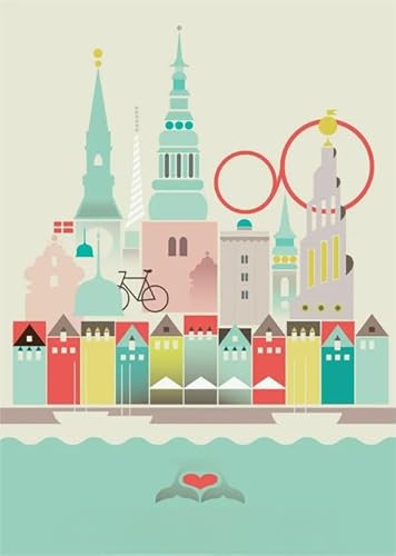 Schwagebo 1500 Stück - Bunt Puzzles - Pictures - Gifts - Copenhagens City Travel Art Poster - for Lernspielzeug Für Erwachsene Und Familien - Heim Dekoration - Jk383Zp von Schwagebo