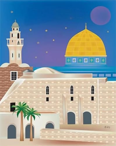 Schwagebo 1500 Stück - Bunt Puzzles - Pictures - Gifts - Jerusalems Vintage Travel Poster - Fun Gedächtnis-Erkennungs Spiels - Stress Relief Toys for Family - Jk211Zp Schwagebo 1500 Stück - Bunt Puzzles - Pictures - Gifts - Jerusalems Vintage Travel Poster - Fun Gedächtnis-Erkennungs Spiels - Stress Relief Toys for Family - Jk211Zp von Schwagebo