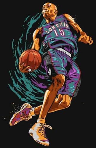 Schwagebo 1500 Stück - Difficult Puzzle - Gifts - Basketball Player VCarter Poster - for Lernspielzeug Für Erwachsene Und Familien - Spiele Zur Stressreduzierung Für Die Ganze Familie - Jk231Zp von Schwagebo