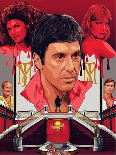 Schwagebo 1500 Stück - Difficult Puzzle - Poster - Gifts - Classic Film Scarfaces - Personalisiertes Heraus for Derungs Spielzeug Für Erwachsene - Jk460Zp von Schwagebo