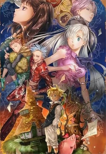 Schwagebo 1500 Stück - Fun Puzzle - Poster - Gifts - Japanese Animes Sevenss Deadlys Sinss Meliodas - Personalisiertes Puzzlespielzeug Für Erwachsene - Jk417Zp von Schwagebo
