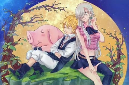 Schwagebo 1500 Stück - Fun Puzzle - Poster - Gifts - Japanese Animes Sevenss Deadlys Sinss Meliodas - Personalisiertes Puzzlespielzeug Für Erwachsene - Jk420Zp Schwagebo 1500 Stück - Fun Puzzle - Poster - Gifts - Japanese Animes Sevenss Deadlys Sinss Meliodas - Personalisiertes Puzzlespielzeug Für Erwachsene - Jk420Zp von Schwagebo