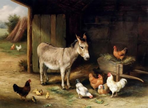 Schwagebo 1500 Stück - Poster - Difficult Puzzle - Gifts - Farm Animals Oil Painting - Elderly Gedächtnis-Erkennungs Spiels - Lernspielzeug Für Kinder - Jk197Zp von Schwagebo