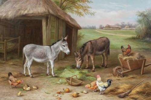 Schwagebo 1500 Stück - Poster - Difficult Puzzle - Gifts - Farm Animals Oil Painting - Elderly Gedächtnis-Erkennungs Spiels - Lernspielzeug Für Kinder - Jk200Zp von Schwagebo
