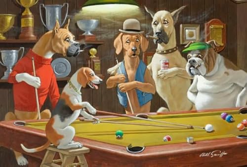Schwagebo 1500 Stück - Poster - Gifts - Difficult Puzzle - Abstract Pictures of Dog Playing Billiards - Wand Kunst Dekoration - Heraus for Derungs Spiel Für Erwachsenes - Jk115Zp Schwagebo 1500 Stück - Poster - Gifts - Difficult Puzzle - Abstract Pictures of Dog Playing Billiards - Wand Kunst Dekoration - Heraus for Derungs Spiel Für Erwachsenes - Jk115Zp von Schwagebo