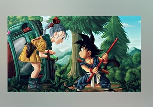 Schwagebo Japanese Anime Goku Poster für Erwachsene Kinder Lernspielzeug GS97LA von Schwagebo