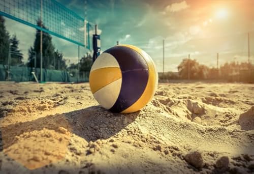 Schwagebo Puzzle 1000 Stück Beach Volleyball Poster Reproduktion Holzspielzeug Erwachsene Dekompression Spiel Gq82Zy von Schwagebo