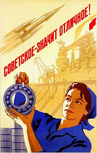 Schwagebo Vintage Soviet Propaganda Poster Puzzle 1000 Teile Holzpuzzle Für Erwachsene Kinder Dekompressionsspiele Gc107Nv von Schwagebo