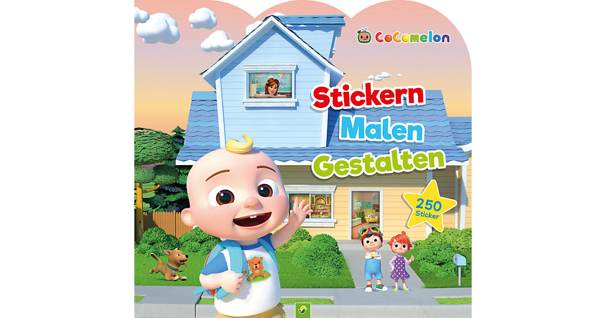 Buch - CoComelon - Stickern, Malen, Gestalten: Mit 250 Stickern. Für Kinder ab 3 Jahren Buch - CoComelon - Stickern, Malen, Gestalten: Mit 250 Stickern. Für Kinder ab 3 Jahren von Schwager & Steinlein Verlag