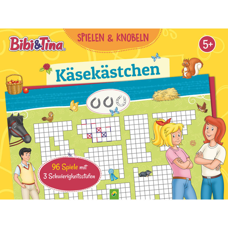 Bibi & Tina Käsekästchen Spieleblock von Schwager & Steinlein