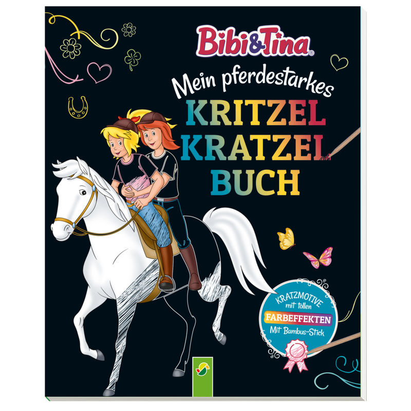 Bibi & Tina -  Mein pferdestarkes Kritzel-Kratzel-Buch von Schwager & Steinlein