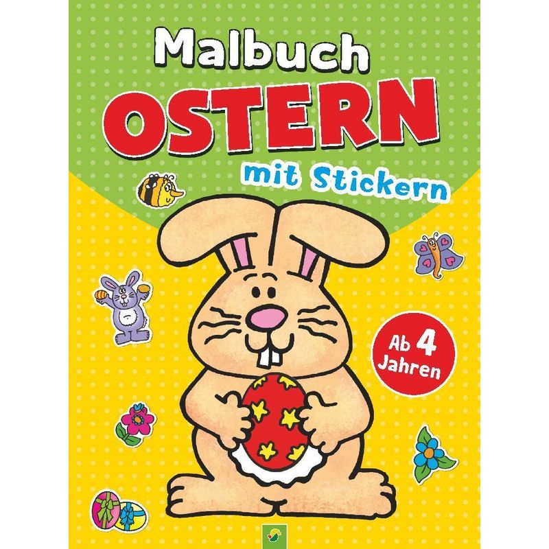Malbuch Ostern mit Stickern von Schwager & Steinlein
