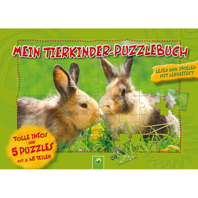 Mein Tierkinder-Puzzlebuch für Kinder ab 6 Jahren von Schwager & Steinlein