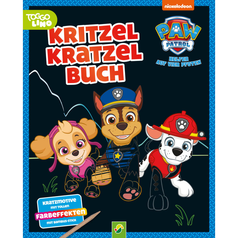 PAW Patrol Kritzel-Kratzel-Buch für Kinder ab 4 Jahren von Schwager & Steinlein