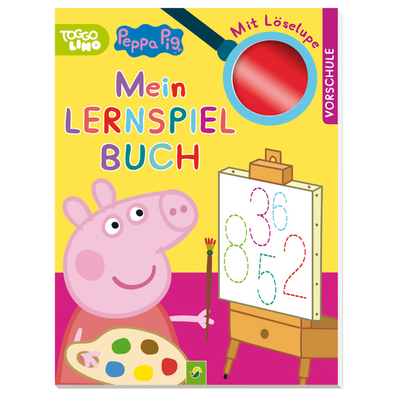 Peppa Pig / Peppa Pig Mein Lernspielbuch mit Löselupe. Mit wutzig viel Spaß durch die Vorschulzeit von Schwager & Steinlein