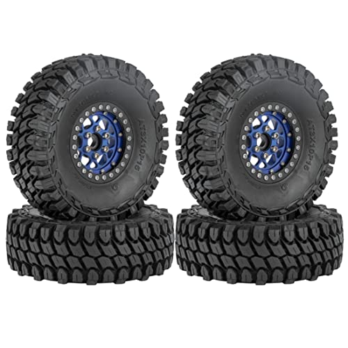 Schwamm 4 STÜCKE 110 Mm 1,9 Beadlock Felgenreifen Set für 1/10 RC Crawler Auto TRX4 D90 Axial SCX10 II III Redcat,3 von Schwamm